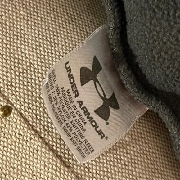 UNDER ARMOUR Fleece Full-Zip Logo Long Sleeve Sweater - Picture 6 of 8